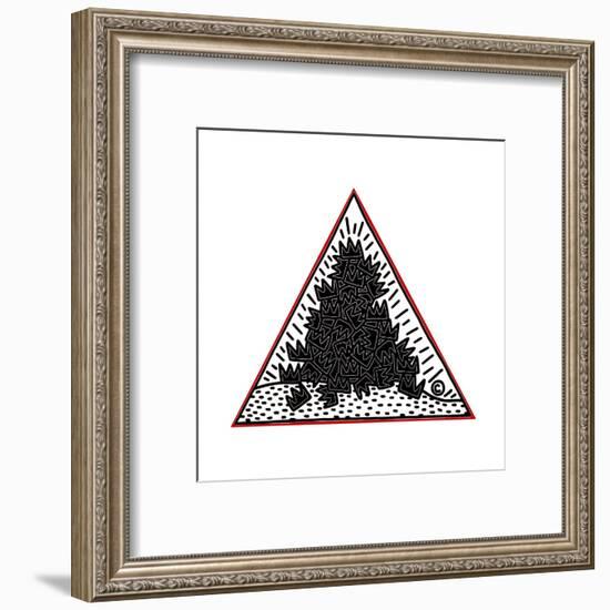 A Pile of Crowns for Jean-Michel Basquiat, 1988-Keith Haring-Framed Giclee Print