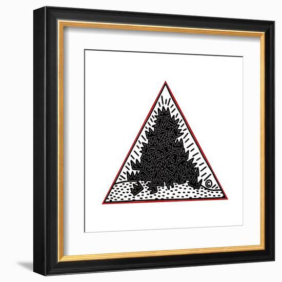 A Pile of Crowns for Jean-Michel Basquiat, 1988-Keith Haring-Framed Giclee Print