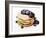 A Pile of Pancakes with Blueberry Sauce and Maple Syrup-Gerrit Buntrock-Framed Photographic Print