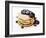 A Pile of Pancakes with Blueberry Sauce and Maple Syrup-Gerrit Buntrock-Framed Photographic Print