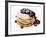 A Pile of Pancakes with Blueberry Sauce and Maple Syrup-Gerrit Buntrock-Framed Photographic Print