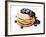 A Pile of Pancakes with Blueberry Sauce and Maple Syrup-Gerrit Buntrock-Framed Photographic Print