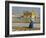 A Pilgrim in Blue Sits by the Holy Pool of Nectar at the Golden Temple, Punjab, India-Jeremy Bright-Framed Photographic Print