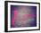 A Pink Arrow Showing the Way to Love Written on a Sidewalk with Chalk Toned with a Retro Vintage In-graphicphoto-Framed Photographic Print