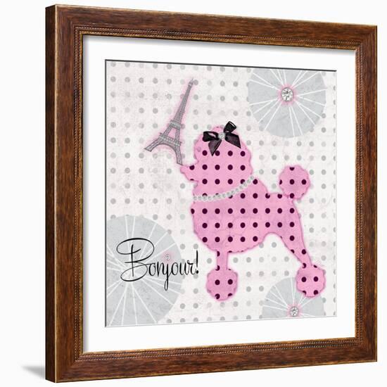 A Pink Poodle Kind of Day-Miyo Amori-Framed Art Print