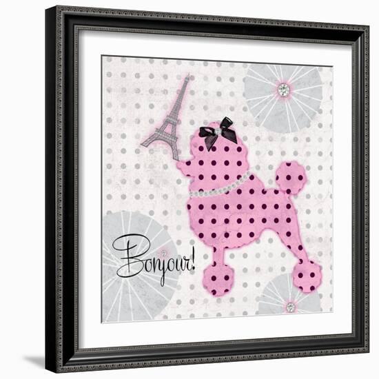 A Pink Poodle Kind of Day-Miyo Amori-Framed Art Print