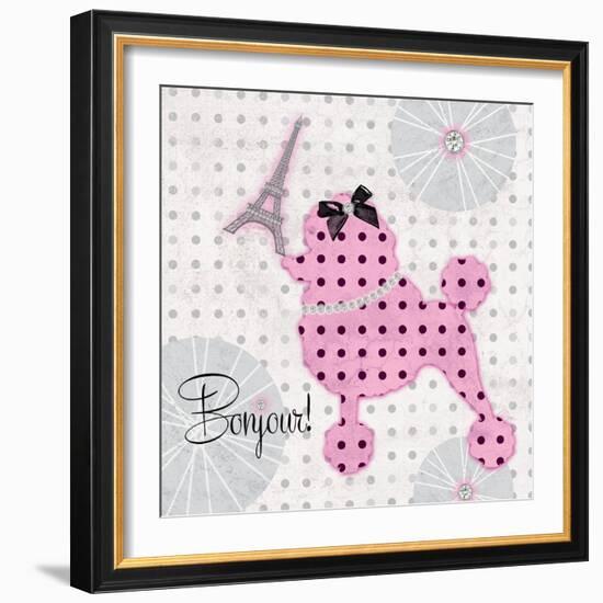 A Pink Poodle Kind of Day-Miyo Amori-Framed Art Print