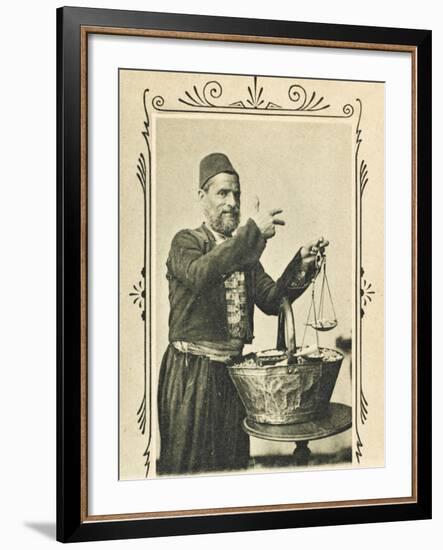 A Pistachio Nut Seller from Izmir (Smyrna), Turkey-null-Framed Photographic Print