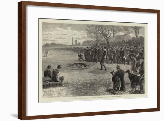 A Pitman's Holiday, Rabbit Coursing with Greyhounds-null-Framed Giclee Print
