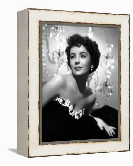 A PLACE IN THE SUN, 1951 directed by GEORGE STEVENS with Elizabeth Taylor (b/w photo)-null-Framed Stretched Canvas