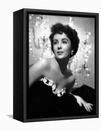 A PLACE IN THE SUN, 1951 directed by GEORGE STEVENS with Elizabeth Taylor (b/w photo)-null-Framed Stretched Canvas