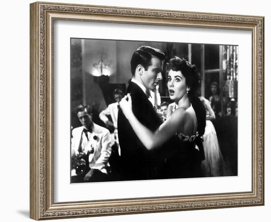 A Place in the Sun, Elizabeth Taylor, Montgomery Clift, 1951-null-Framed Photo