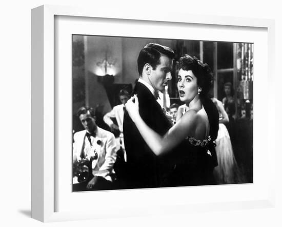 A Place in the Sun, Elizabeth Taylor, Montgomery Clift, 1951-null-Framed Photo