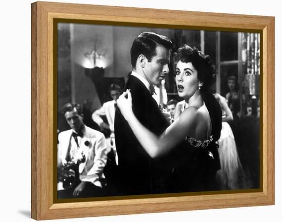 A Place in the Sun, Elizabeth Taylor, Montgomery Clift, 1951-null-Framed Stretched Canvas