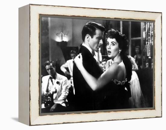 A Place in the Sun, Elizabeth Taylor, Montgomery Clift, 1951-null-Framed Stretched Canvas