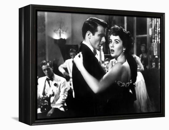 A Place in the Sun, Elizabeth Taylor, Montgomery Clift, 1951-null-Framed Stretched Canvas