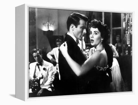 A Place in the Sun, Elizabeth Taylor, Montgomery Clift, 1951-null-Framed Stretched Canvas