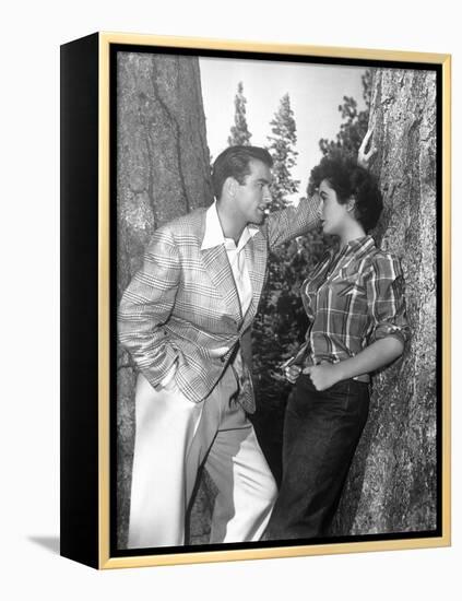 A Place in the Sun, Montgomery Clift, Elizabeth Taylor, 1951-null-Framed Stretched Canvas