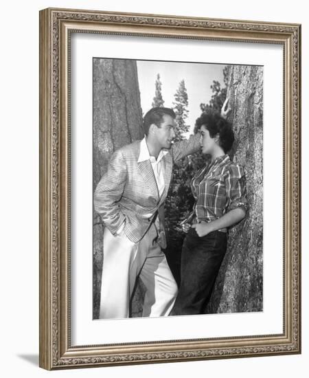 A Place in the Sun, Montgomery Clift, Elizabeth Taylor, 1951-null-Framed Premium Photographic Print