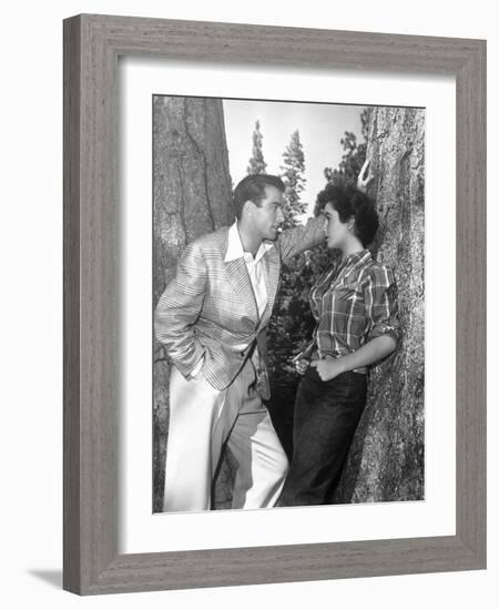 A Place in the Sun, Montgomery Clift, Elizabeth Taylor, 1951-null-Framed Photo