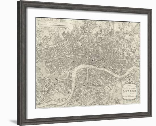 A Plan of London, 1831-Samuel Lewis-Framed Giclee Print