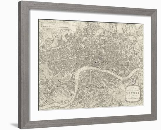 A Plan of London, 1831-Samuel Lewis-Framed Giclee Print