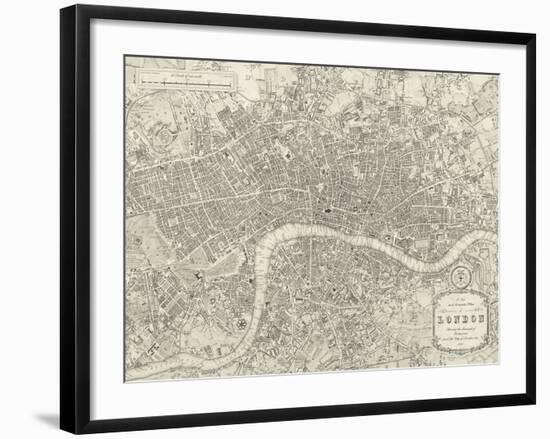 A Plan of London, 1831-Samuel Lewis-Framed Giclee Print