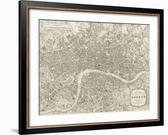 A Plan of London, 1831-Samuel Lewis-Framed Giclee Print