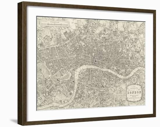 A Plan of London, 1831-Samuel Lewis-Framed Giclee Print