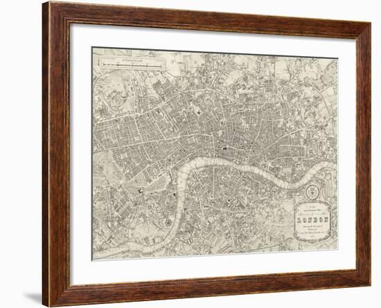 A Plan of London, 1831-Samuel Lewis-Framed Giclee Print