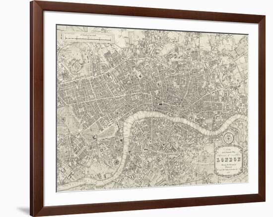 A Plan of London, 1831-Samuel Lewis-Framed Giclee Print