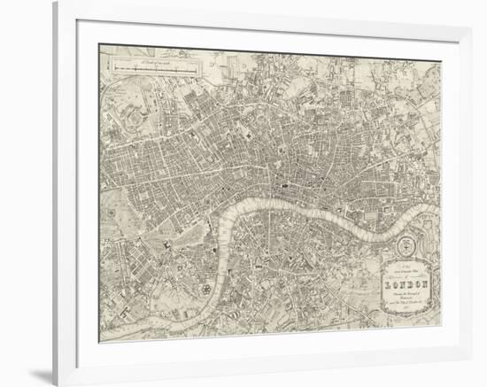 A Plan of London, 1831-Samuel Lewis-Framed Giclee Print