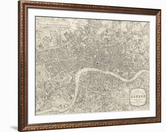 A Plan of London, 1831-Samuel Lewis-Framed Giclee Print