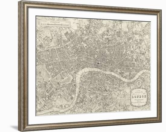 A Plan of London, 1831-Samuel Lewis-Framed Giclee Print
