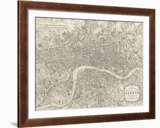 A Plan of London, 1831-Samuel Lewis-Framed Giclee Print