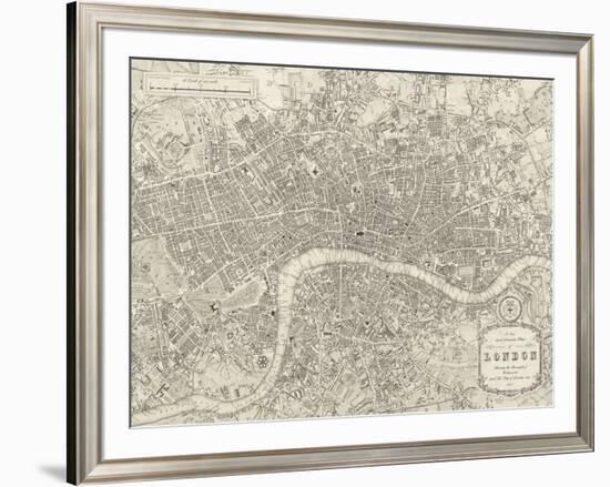 A Plan of London, 1831-Samuel Lewis-Framed Giclee Print