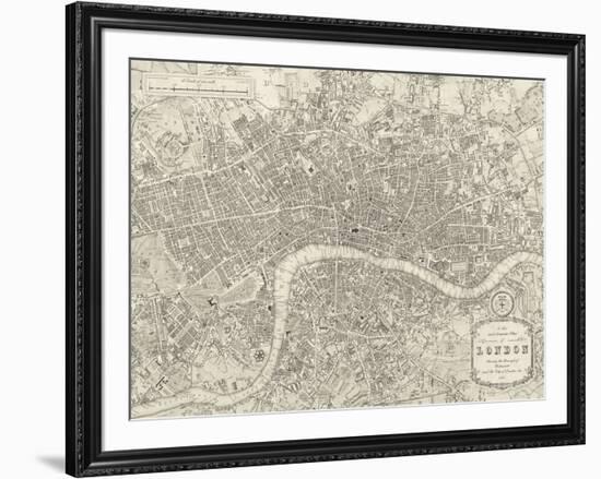 A Plan of London, 1831-Samuel Lewis-Framed Giclee Print