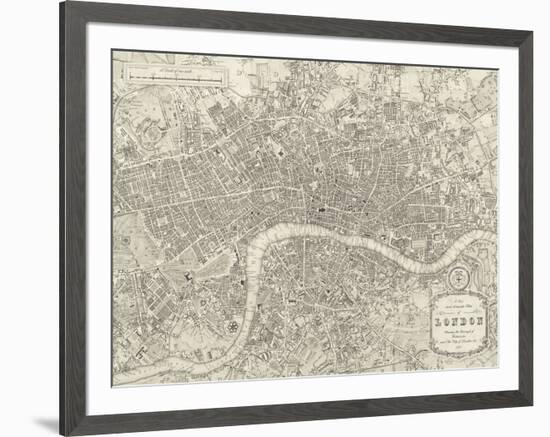 A Plan of London, 1831-Samuel Lewis-Framed Giclee Print