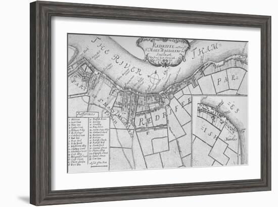 A Plan of Rotherhithe, 1755, (1912). Artists: Unknown, John Stow-John Stow-Framed Giclee Print