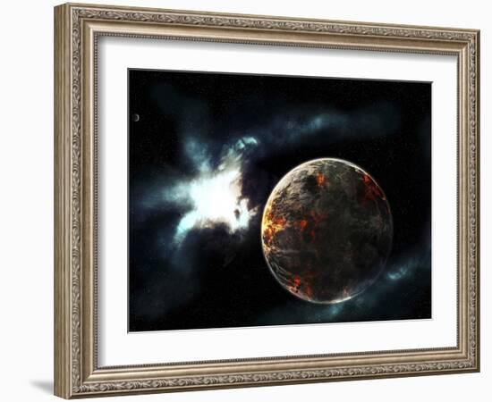 A Planet Harvested Off it's Resources and Left for Dead on it's Own-Stocktrek Images-Framed Photographic Print