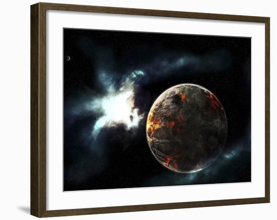 A Planet Harvested Off it's Resources and Left for Dead on it's Own-Stocktrek Images-Framed Photographic Print