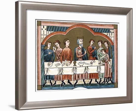 A Plantagenet King of England Dining-null-Framed Giclee Print