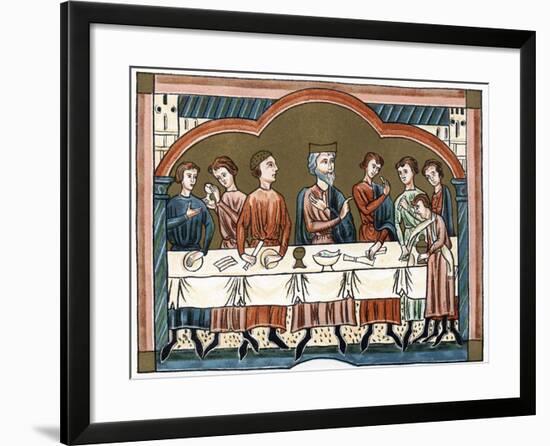 A Plantagenet King of England Dining-null-Framed Giclee Print