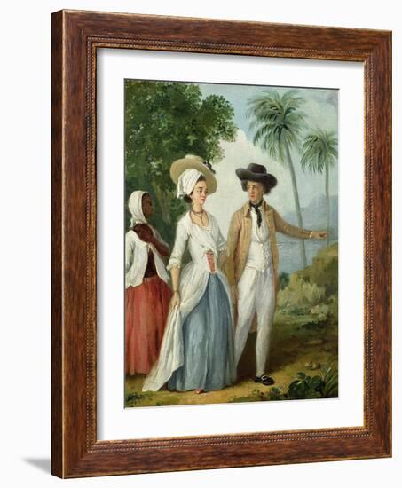 A Planter and His Wife, Attended by a Servant, c.1780-Agostino Brunias-Framed Giclee Print