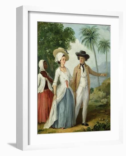 A Planter and His Wife, Attended by a Servant, c.1780-Agostino Brunias-Framed Giclee Print