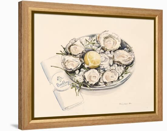 A Plate of Oysters, 2012-Alison Cooper-Framed Premier Image Canvas