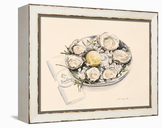 A Plate of Oysters, 2012-Alison Cooper-Framed Premier Image Canvas