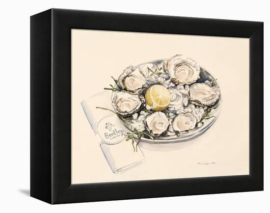 A Plate of Oysters, 2012-Alison Cooper-Framed Premier Image Canvas