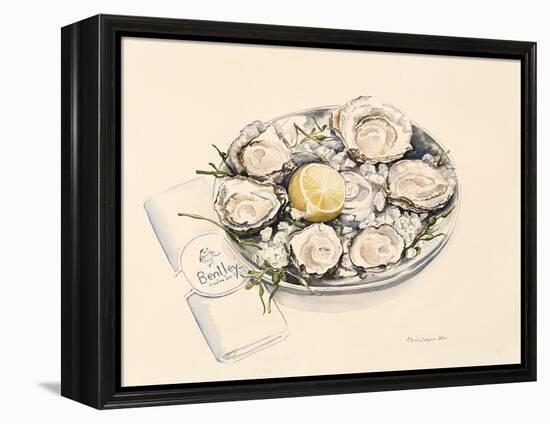 A Plate of Oysters, 2012-Alison Cooper-Framed Premier Image Canvas