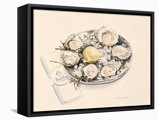 A Plate of Oysters, 2012-Alison Cooper-Framed Premier Image Canvas